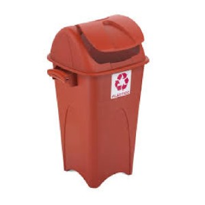 LIXEIRA 60L INJEPLASTEC BASCULANTE VERMELHO