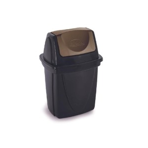LIXEIRA BASCULANTE ECOBLACK 7 LTS PLASUTIL
