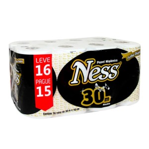 PAPEL HIGIENICO NESS FL.DPL ECON. C/ ALÇA -PC.C/16UNID