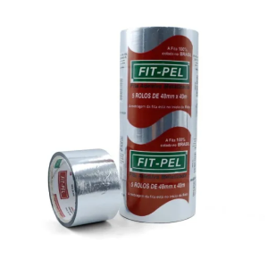 FITA ADESIVA 48MMX40M METALIZADA PC. C/5RL - FIT PEL