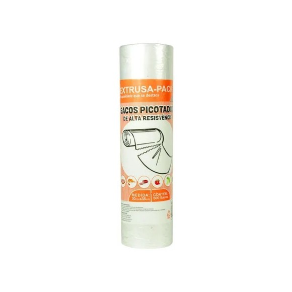 BOBINA PICOTADA 30cmX38cm BO. C/1000UN EXTRUSA-PACK
