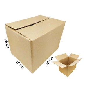 CAIXA DE PAPELAO LISA MED.35X25X25